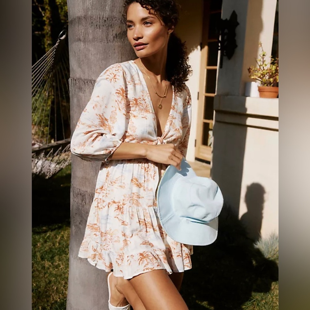 L Space Stay Golden Mini Dress